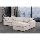  Manufacturer Color_Beige -- Meridian Comfy Fabric 4 pc Sectional IMAGE 4