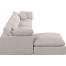  Manufacturer Color_Beige -- Meridian Comfy Fabric 5 pc Sectional IMAGE 10