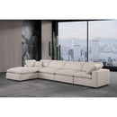  Manufacturer Color_Beige -- Meridian Comfy Fabric 5 pc Sectional IMAGE 3