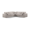  Manufacturer Color_Beige -- Meridian Comfy Fabric 5 pc Sectional IMAGE 1