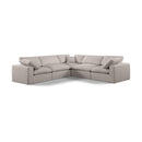  Manufacturer Color_Beige -- Meridian Comfy Fabric 5 pc Sectional IMAGE 1