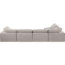  Manufacturer Color_Beige -- Meridian Comfy Fabric 5 pc Sectional IMAGE 6