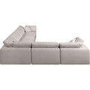  Manufacturer Color_Beige -- Meridian Comfy Fabric 6 pc Sectional IMAGE 5
