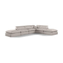  Manufacturer Color_Beige -- Meridian Comfy Fabric 6 pc Sectional IMAGE 1