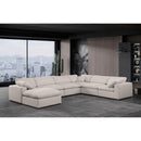  Manufacturer Color_Beige -- Meridian Comfy Fabric 7 pc Sectional IMAGE 2