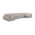  Manufacturer Color_Beige -- Meridian Comfy Fabric 7 pc Sectional IMAGE 1