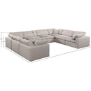  Manufacturer Color_Beige -- Meridian Comfy Fabric 8 pc Sectional IMAGE 10