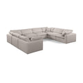  Manufacturer Color_Beige -- Meridian Comfy Fabric 8 pc Sectional IMAGE 1