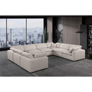  Manufacturer Color_Beige -- Meridian Comfy Fabric 8 pc Sectional IMAGE 2