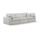  Manufacturer Color_Cream -- Comfy 119" Cream Linen Textured Fabric Upholstered 3 pc Modular Sofa IMAGE 1