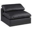  Manufacturer Color_Black -- Meridian Comfy Stationary Leather Look Chair IMAGE 1