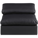  Manufacturer Color_Black -- Meridian Comfy Stationary Leather Look Chair IMAGE 4