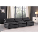  Manufacturer Color_Black -- Meridian Comfy Leather Look 3 pc Sectional IMAGE 2