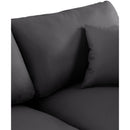  Manufacturer Color_Black -- Meridian Comfy Leather Look 3 pc Sectional IMAGE 7