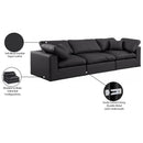  Manufacturer Color_Black -- Meridian Comfy Leather Look 3 pc Sectional IMAGE 10
