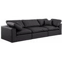  Manufacturer Color_Black -- Meridian Comfy Leather Look 3 pc Sectional IMAGE 1