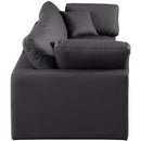  Manufacturer Color_Black -- Meridian Comfy Leather Look 3 pc Sectional IMAGE 5