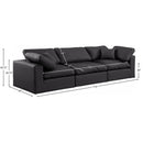  Manufacturer Color_Black -- Meridian Comfy Leather Look 3 pc Sectional IMAGE 9