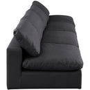  Manufacturer Color_Black -- Meridian Comfy Leather Look 4 pc Sectional IMAGE 5
