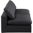  Manufacturer Color_Black -- Meridian Comfy Leather Look 2 pc Sectional IMAGE 5