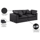  Manufacturer Color_Black -- Meridian Comfy Leather Look 2 pc Sectional IMAGE 10