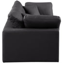  Manufacturer Color_Black -- Meridian Comfy Leather Look 2 pc Sectional IMAGE 5