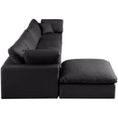  Manufacturer Color_Black -- Meridian Comfy Leather Look 5 pc Sectional IMAGE 10