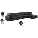  Manufacturer Color_Black -- Meridian Comfy Leather Look 5 pc Sectional IMAGE 16