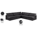  Manufacturer Color_Black -- Meridian Comfy Leather Look 5 pc Sectional IMAGE 11