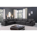  Manufacturer Color_Black -- Meridian Comfy Leather Look 6 pc Sectional IMAGE 2