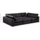 Manufacturer Color_Black -- Meridian Comfy Leather Look 6 pc Sectional IMAGE 10