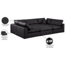  Manufacturer Color_Black -- Meridian Comfy Leather Look 6 pc Sectional IMAGE 11