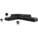 Manufacturer Color_Black -- Meridian Comfy Leather Look 6 pc Sectional IMAGE 11