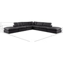  Manufacturer Color_Black -- Meridian Comfy Leather Look 7 pc Sectional IMAGE 10