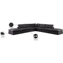  Manufacturer Color_Black -- Meridian Comfy Leather Look 7 pc Sectional IMAGE 11