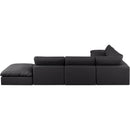  Manufacturer Color_Black -- Meridian Comfy Leather Look 7 pc Sectional IMAGE 3