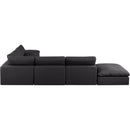  Manufacturer Color_Black -- Meridian Comfy Leather Look 7 pc Sectional IMAGE 5