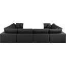  Manufacturer Color_Black -- Meridian Comfy Leather Look 8 pc Sectional IMAGE 3