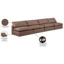 Meridian Comfy Brown Vegan Leather Modular Sofa IMAGE 10