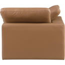 Manufacturer Color_Cognac -- Comfy Cognac Vegan Leather Upholstered Modular Corner Chair IMAGE 7