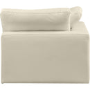  Manufacturer Color_Cream -- Comfy Cream Vegan Leather Upholstered Modular Corner Chair IMAGE 7