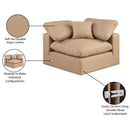  Manufacturer Color_Tan -- Comfy Tan Vegan Leather Upholstered Modular Corner Chair IMAGE 12