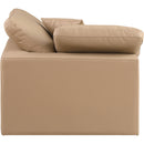  Manufacturer Color_Tan -- Comfy Tan Vegan Leather Upholstered Modular Corner Chair IMAGE 6