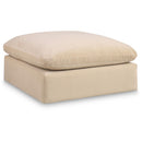  Manufacturer Color_Beige -- Meridian Comfy Fabric Ottoman IMAGE 1