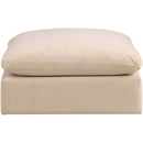  Manufacturer Color_Beige -- Meridian Comfy Fabric Ottoman IMAGE 3