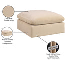  Manufacturer Color_Beige -- Meridian Comfy Fabric Ottoman IMAGE 6