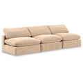  Manufacturer Color_Beige -- Meridian Comfy Fabric 3 pc Sectional IMAGE 1
