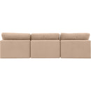  Manufacturer Color_Beige -- Meridian Comfy Fabric 3 pc Sectional IMAGE 3