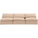  Manufacturer Color_Beige -- Meridian Comfy Fabric 3 pc Sectional IMAGE 4