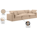  Manufacturer Color_Beige -- Meridian Comfy Fabric 3 pc Sectional IMAGE 11